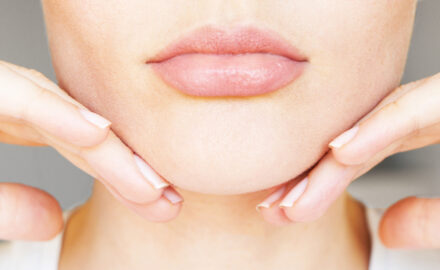 Behandlung von Doppelkinn.